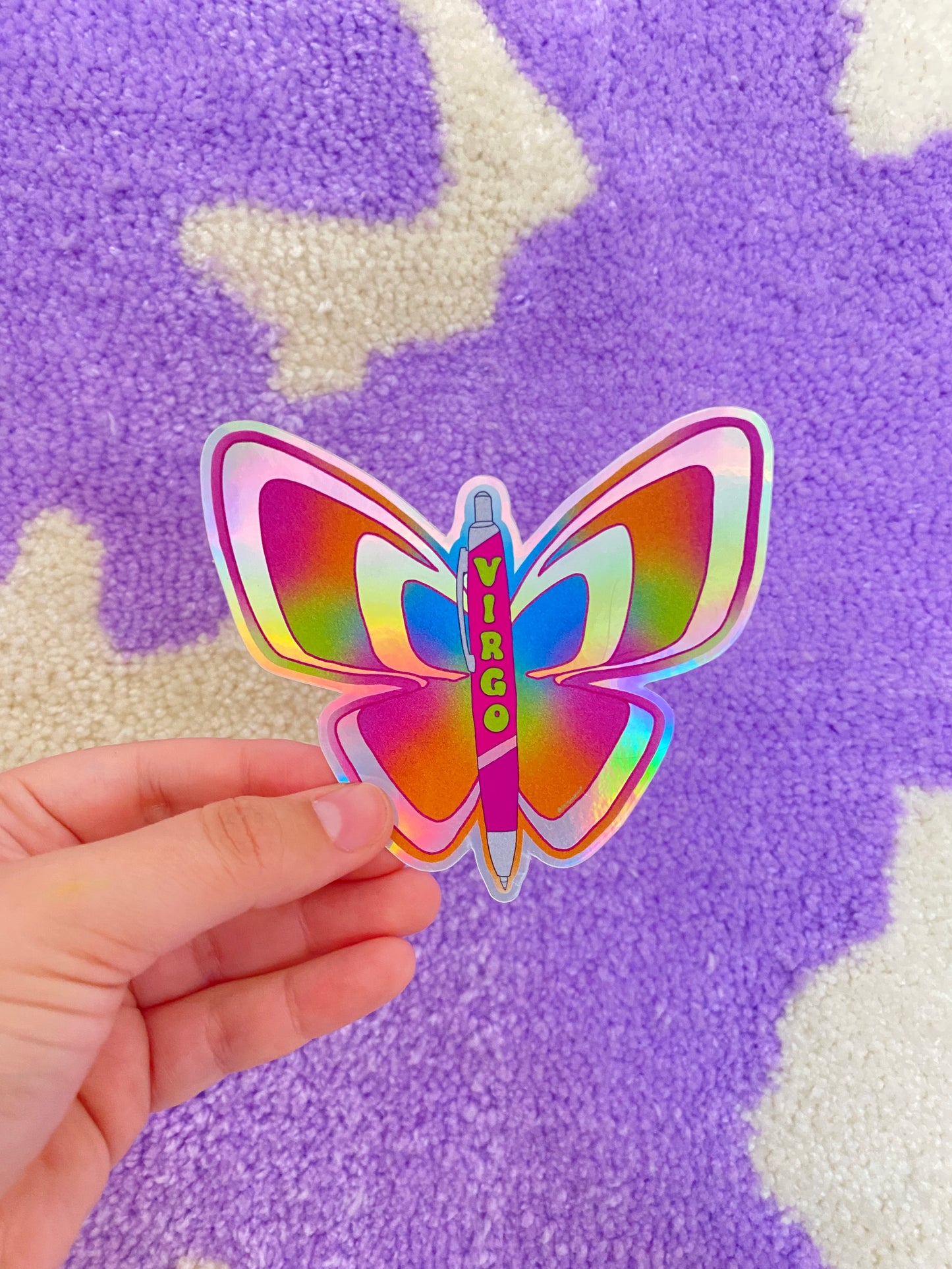 Butterfly Virgo Sticker